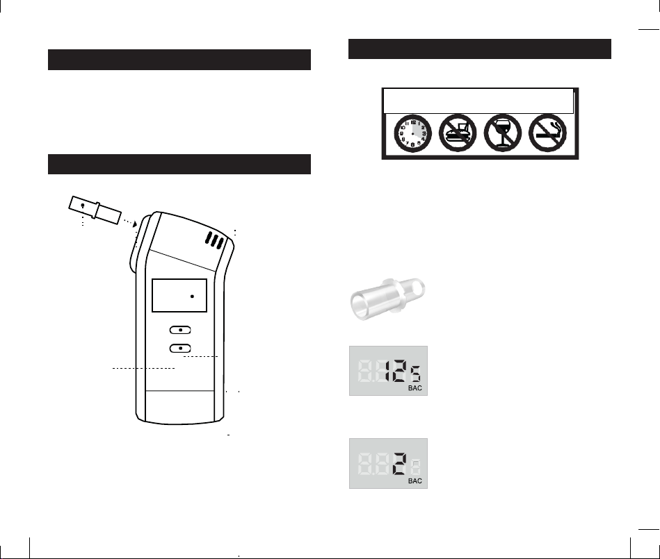Manual de uso BACTRACK S80 Alcoholímetro