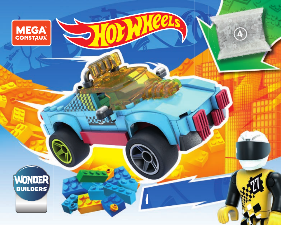 Manual Mega Construx Set Gvm13 Hot Wheels Car Customizer