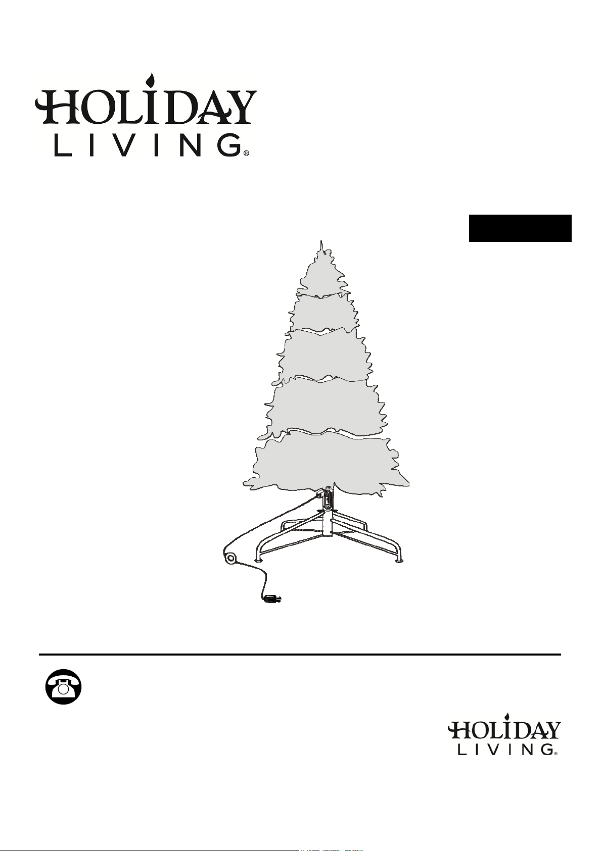 Manual Holiday Living W14L0426 Christmas Tree