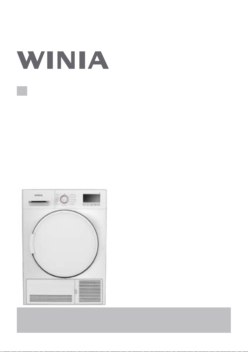 Руководство Winia DWC-7TF4WW Сушильная машина