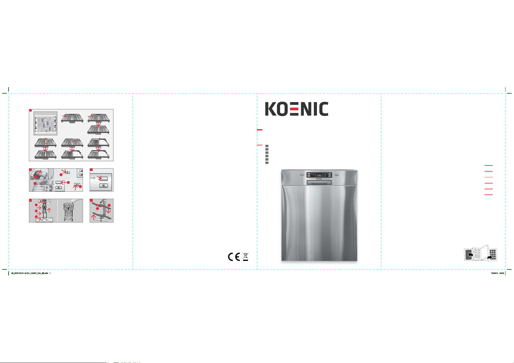 Bedienungsanleitung Koenic KDW 60131 A2 BU Geschirrspüler