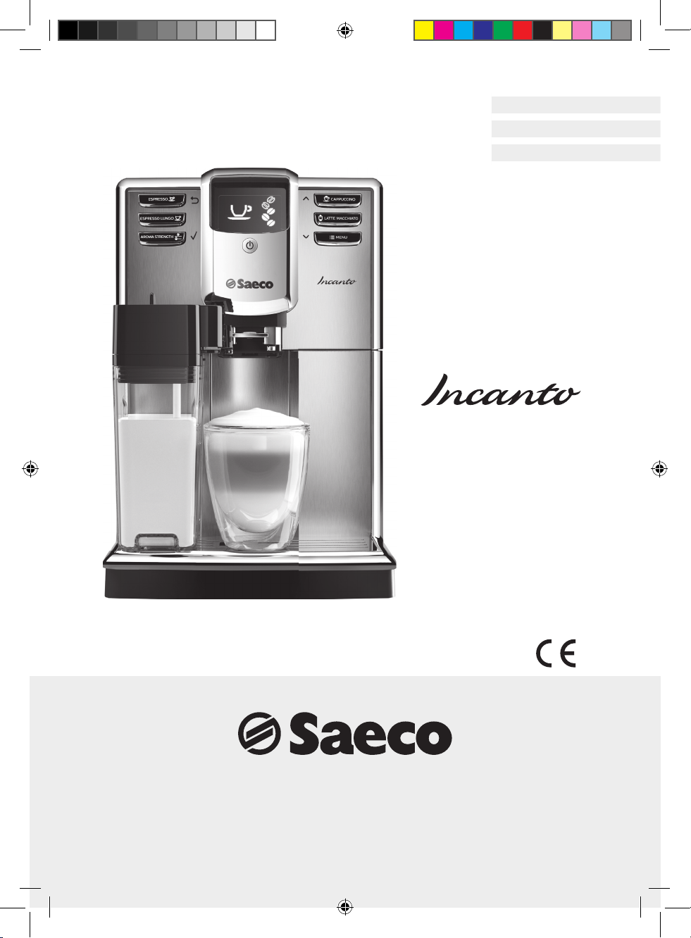 Manual Saeco HD8917 Incanto Espresso Machine