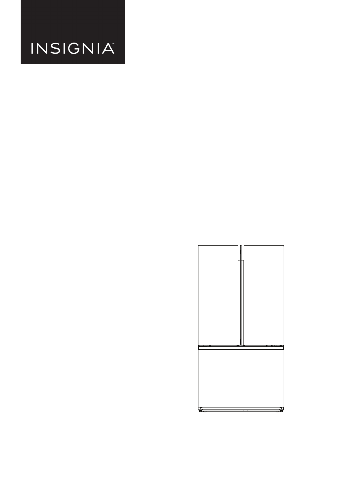 Manual Insignia NSRFD26SS9 FridgeFreezer