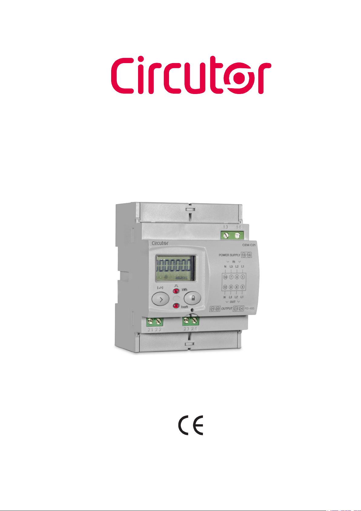 Manual Circutor CEMC21T1MID Energy Meter