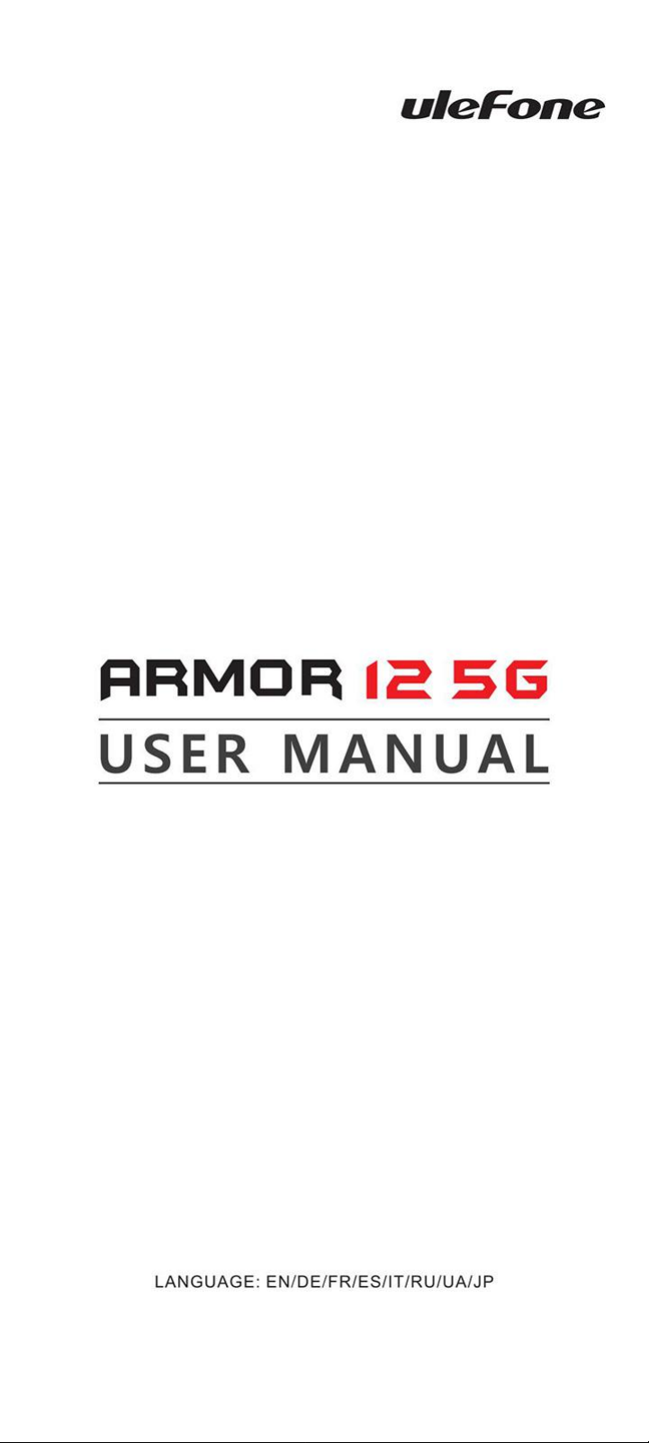 Руководство Ulefone Armor 12 5G Мобильный телефон