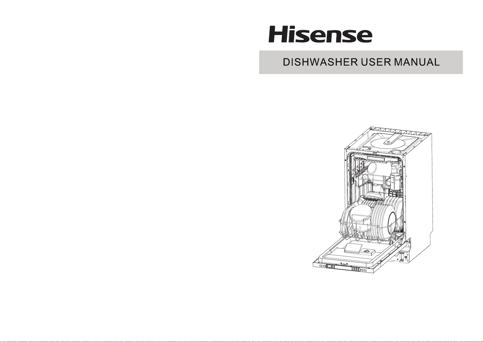 Manual Hisense HV520E40UK Dishwasher