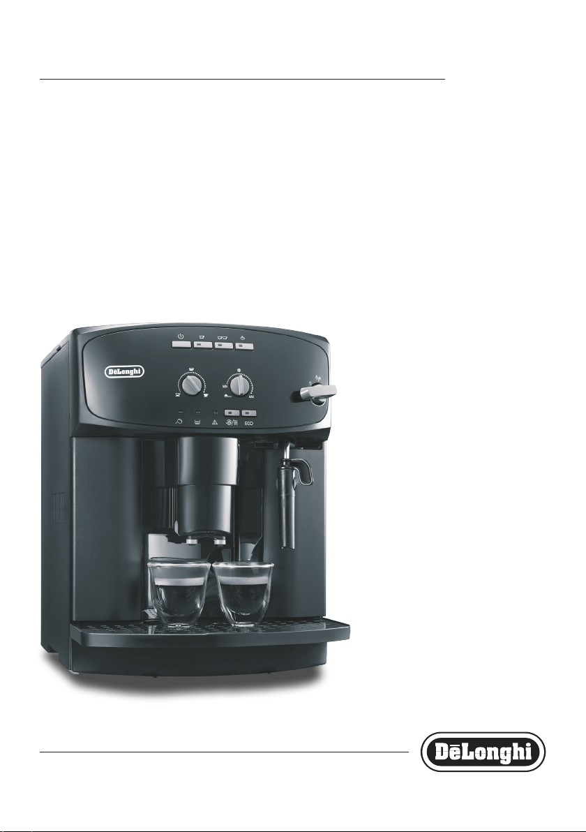 Bedienungsanleitung DeLonghi ESAM 2900.B Kaffeemaschine