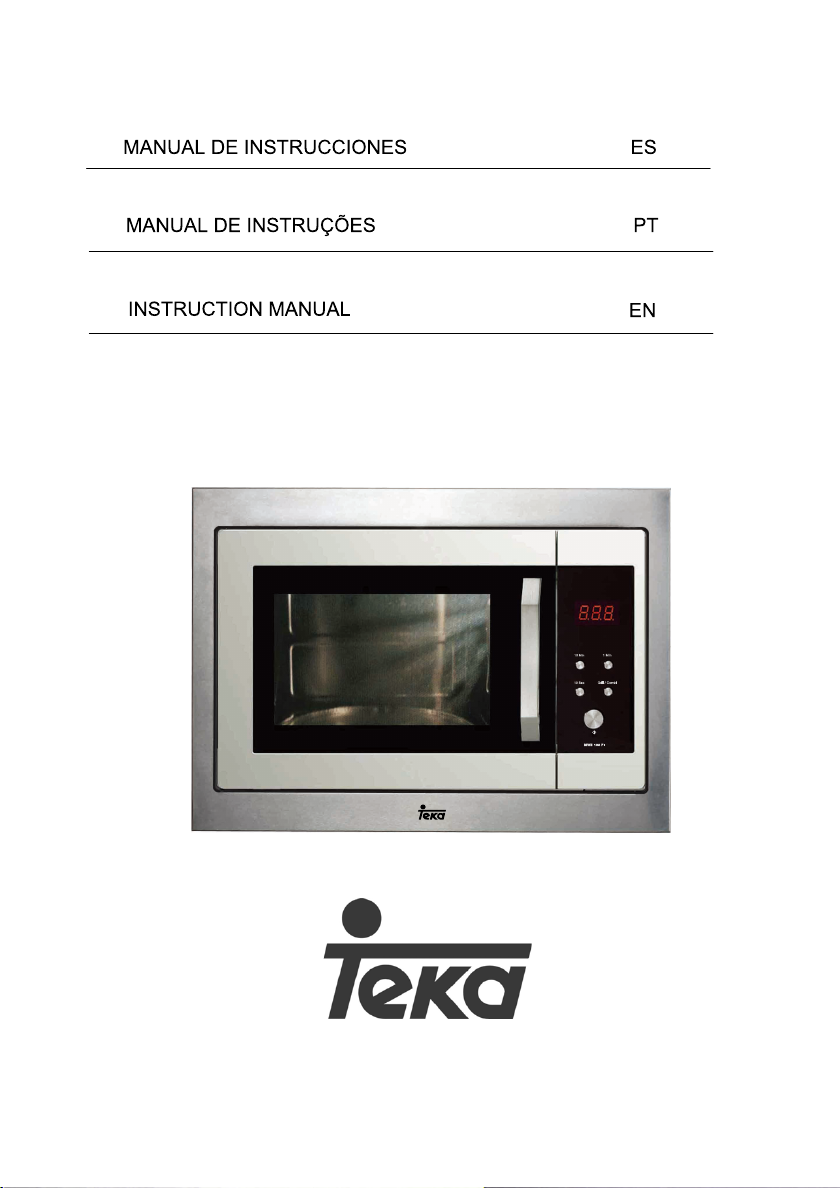 Manual De Uso Teka MWE 185 FI Microondas