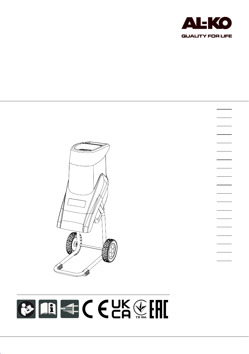 Mode d’emploi ALKO MH 2500 Slice Broyeur à végétaux — free download