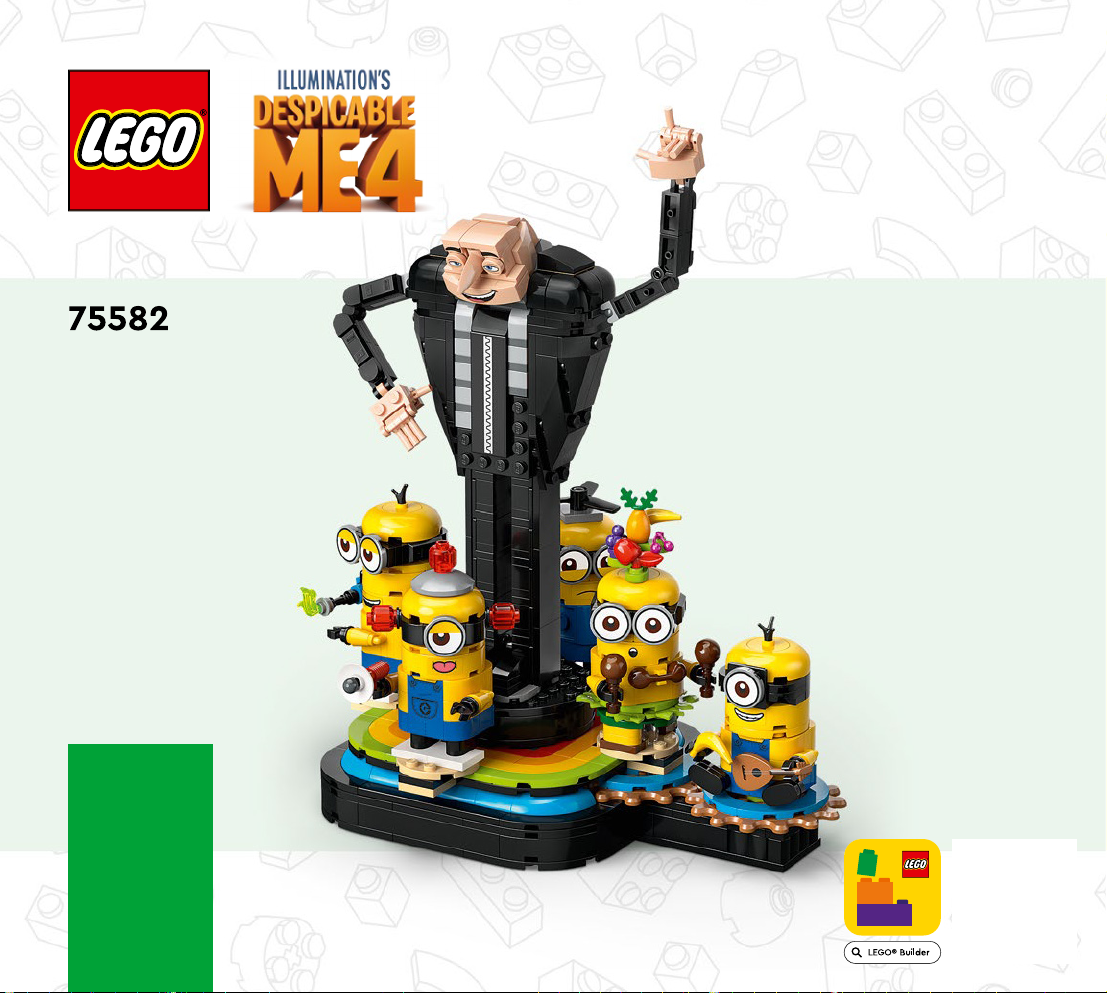 Manual Lego Set 75582 Despicable Me 4 Brick-built Gru And Minions