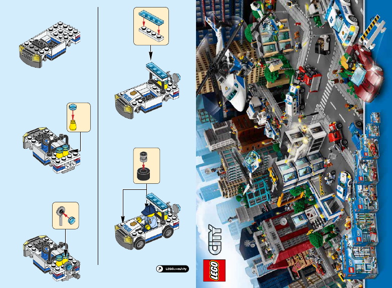 Lego city инструкции по сборке Руководство ЛЕГО set 30352 City Полицейская машина - страница 2