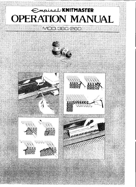 Manual Empisal Knitmaster 260 Knitting Machine