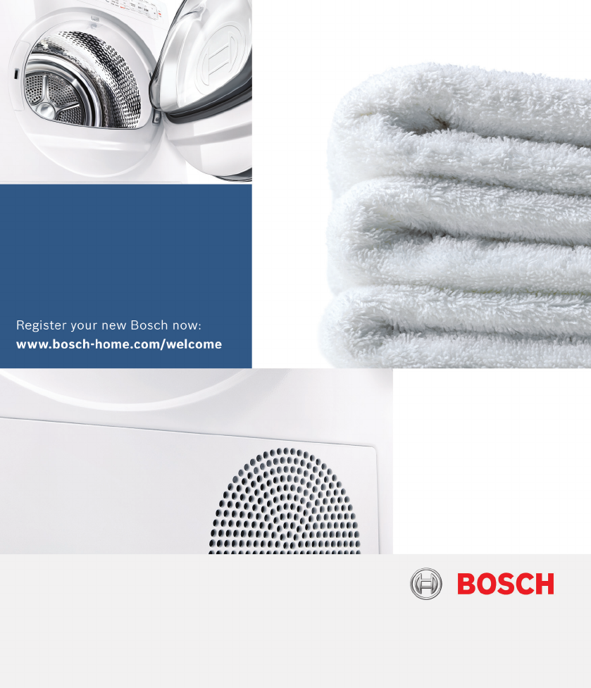 Руководство Bosch WTW876H0OE Сушильная машина