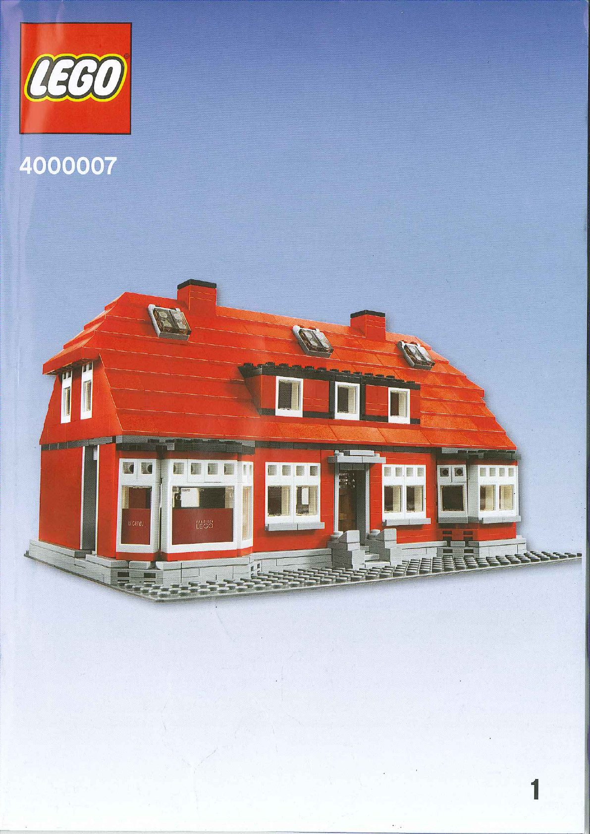 説明書 レゴ set 4000007 アーキテクチャー オレ・カーク レゴ創業者の家