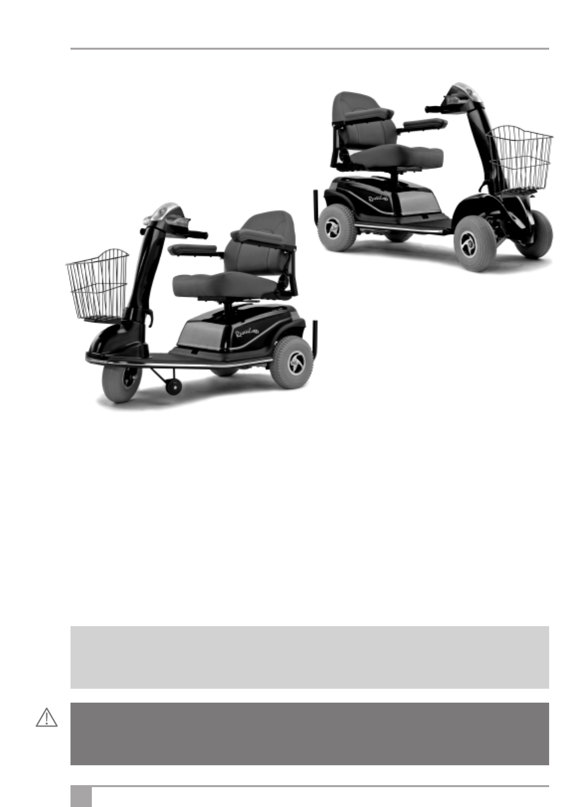 Manual Rascal 600F Mobility Scooter