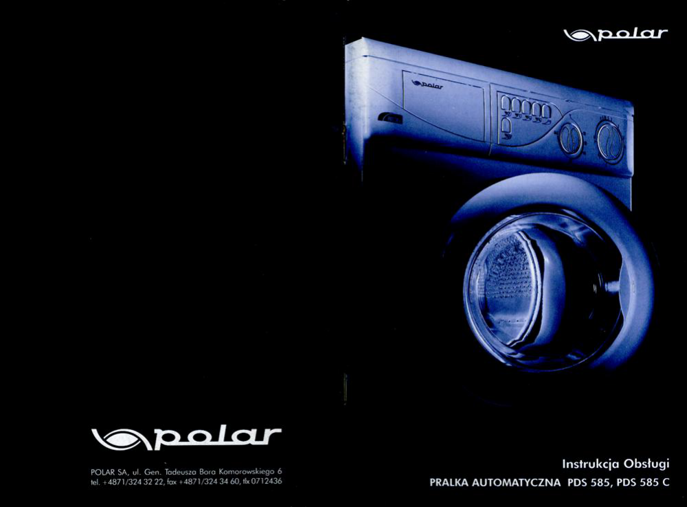 Instrukcja Obsługi Pralki Polar Pds 885