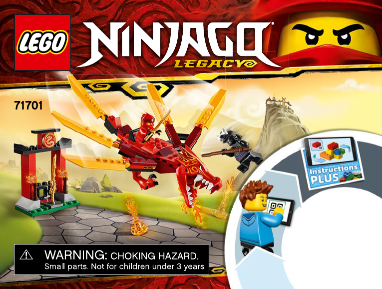 Manual Lego Set Ninjago Kais Fire Dragon