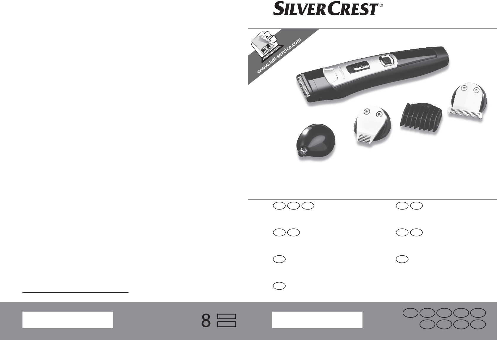 Handleiding Silvercrest Shbs C Tondeuse