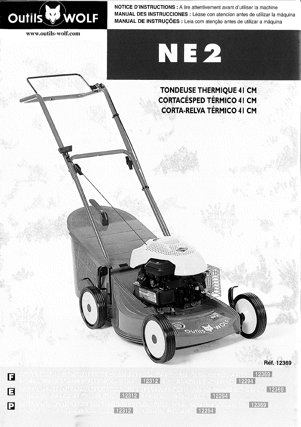 Tondeuse Wolf Ancien Modle Mode D Emploi