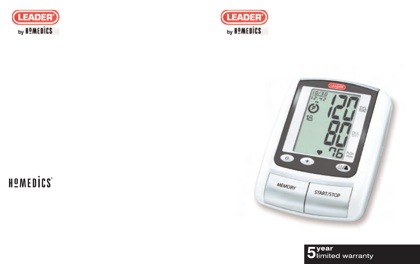 Manual Leader LDRBPA060 Blood Pressure Monitor