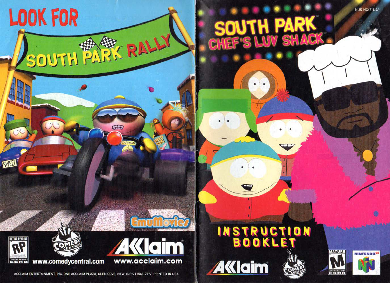 Manual Nintendo N64 South Park Chefs Luv Shack