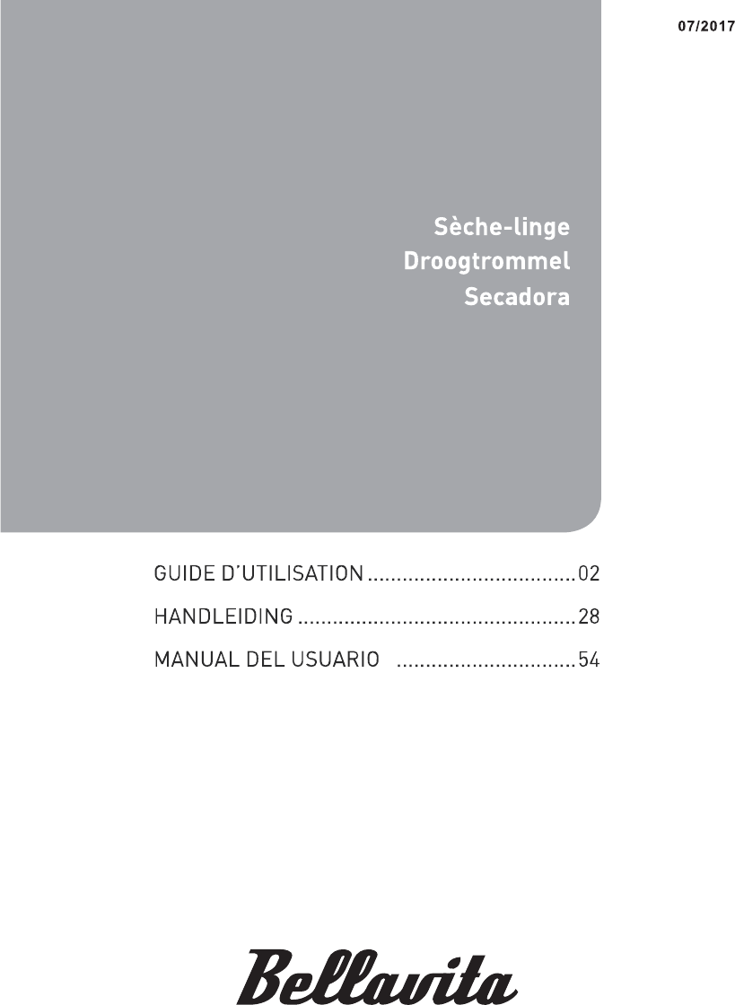 Mode d’emploi Bellavita DC 7B WMIC Sèchelinge — free download