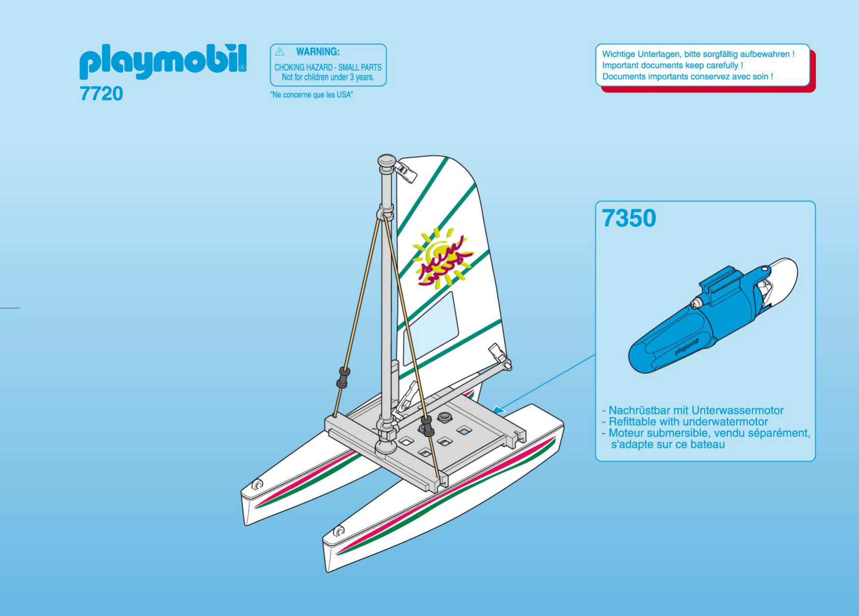 Mode Demploi Playmobil Set Waterworld Catamaran