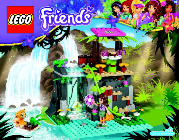 Mode D’emploi Lego Set 41033 Friends Sauvetage Dans Les Cascades De La Jungle