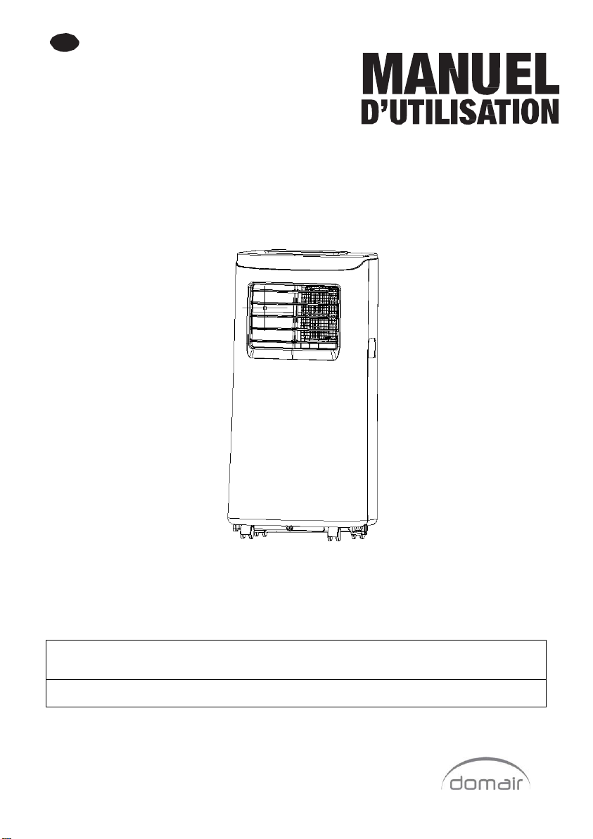 Mode D’emploi Domair JHS-A019-07KR/B Climatiseur