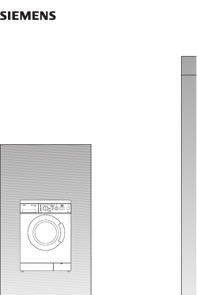 Handleiding Siemens Siwamat Xl Wasmachine