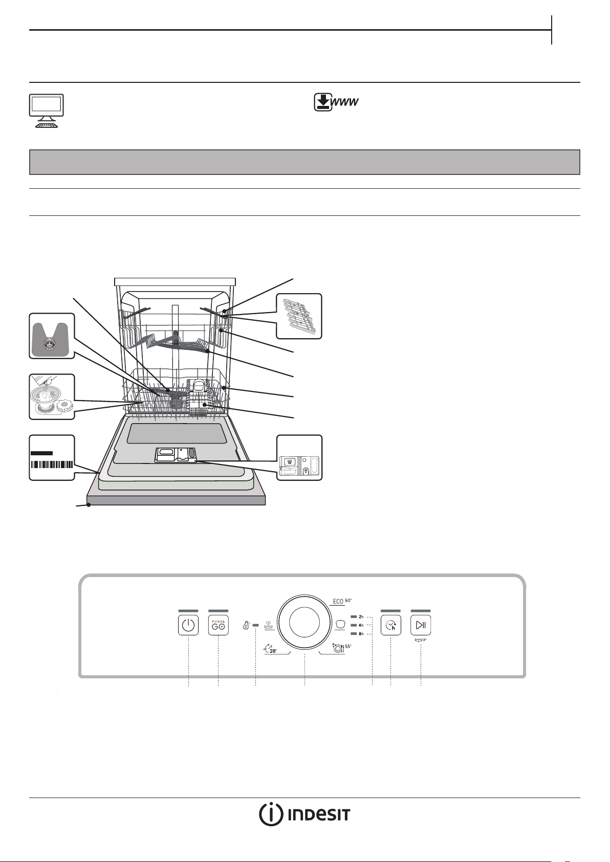 Руководство Indesit DFE 1B19 13 Посудомоечная машина