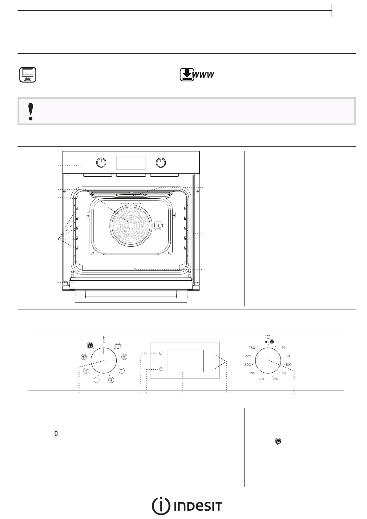 Manual Indesit IFW 6540 C IX Oven