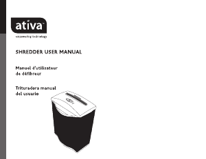 Manual Ativa DQ61M Paper Shredder