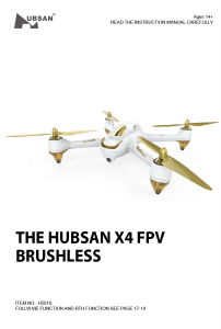 Manual Hubsan X4 FPV Drone