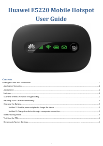 Manual Huawei E5220 Router