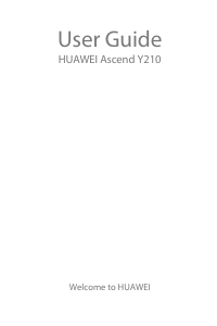 Handleiding Huawei Ascend Y210 Mobiele telefoon