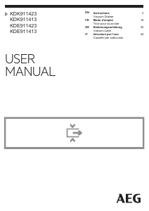 Manuale AEG KDE911423B Macchina per sottovuoto