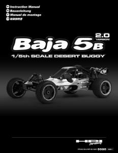 Manual HPI Racing Baja 5B Desert Buggy Radio Controlled Car