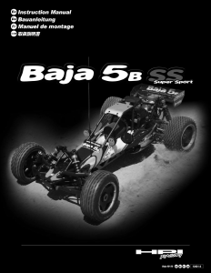 Manual HPI Racing Baja 5B Super Sport Radio Controlled Car