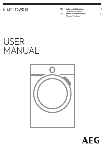 Mode d’emploi AEG L61470WDBI Lave-linge séchant