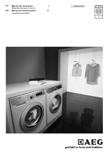 Manual AEG L76680WD Máquina de lavar e secar roupa