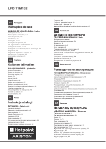 Instrukcja Hotpoint-Ariston LFD 11M132 OCX EU Zmywarka