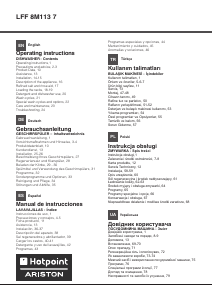 Manual de uso Hotpoint-Ariston LFF 8M113 7 X EU Lavavajillas