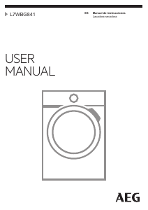 Manual de uso AEG L7WBG841 Lavasecadora