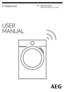 Manual AEG L8WBC61SC Mașină de spalat cu uscator