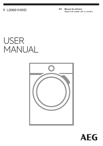 Manual AEG L99691HWD Mașină de spalat cu uscator