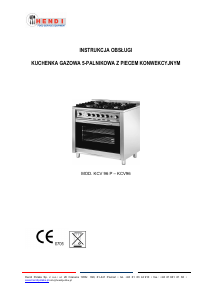 Instrukcja Hendi KCV 96 Kuchnia