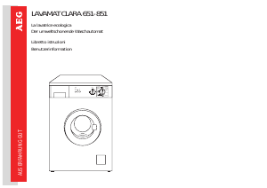 Bedienungsanleitung AEG CLARA651 Waschmaschine