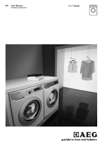 Manual AEG FL71680E Washing Machine