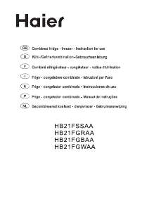 Manual Haier HB21FGRAA Fridge-Freezer